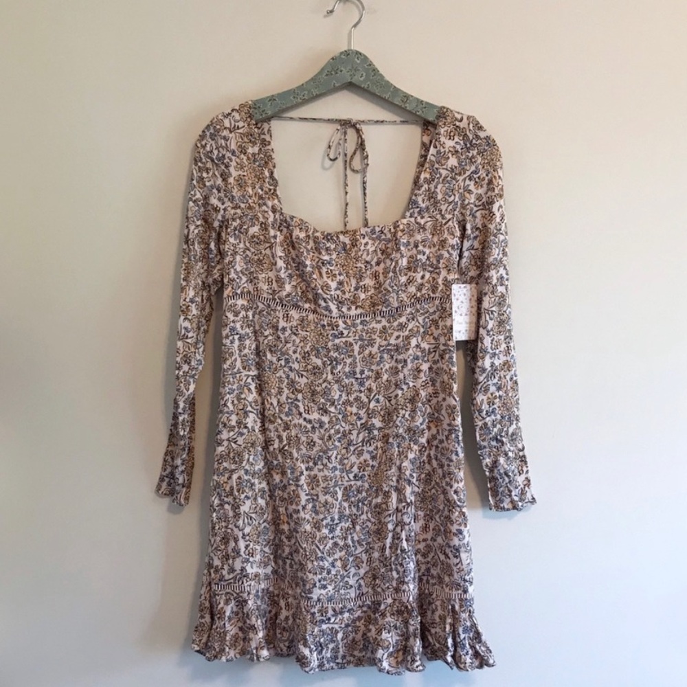 Free People | NWT Boheme Long Sleeve Mini Dress
